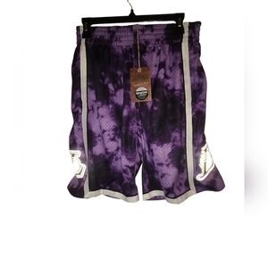 Los Angeles Lakers Mitchell & Ness Hardwood Classics 2009 Galaxy Swingman Shorts